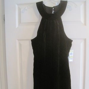 INC INTERNATIONAL CONCEPTS BLACK VELVET DRESS